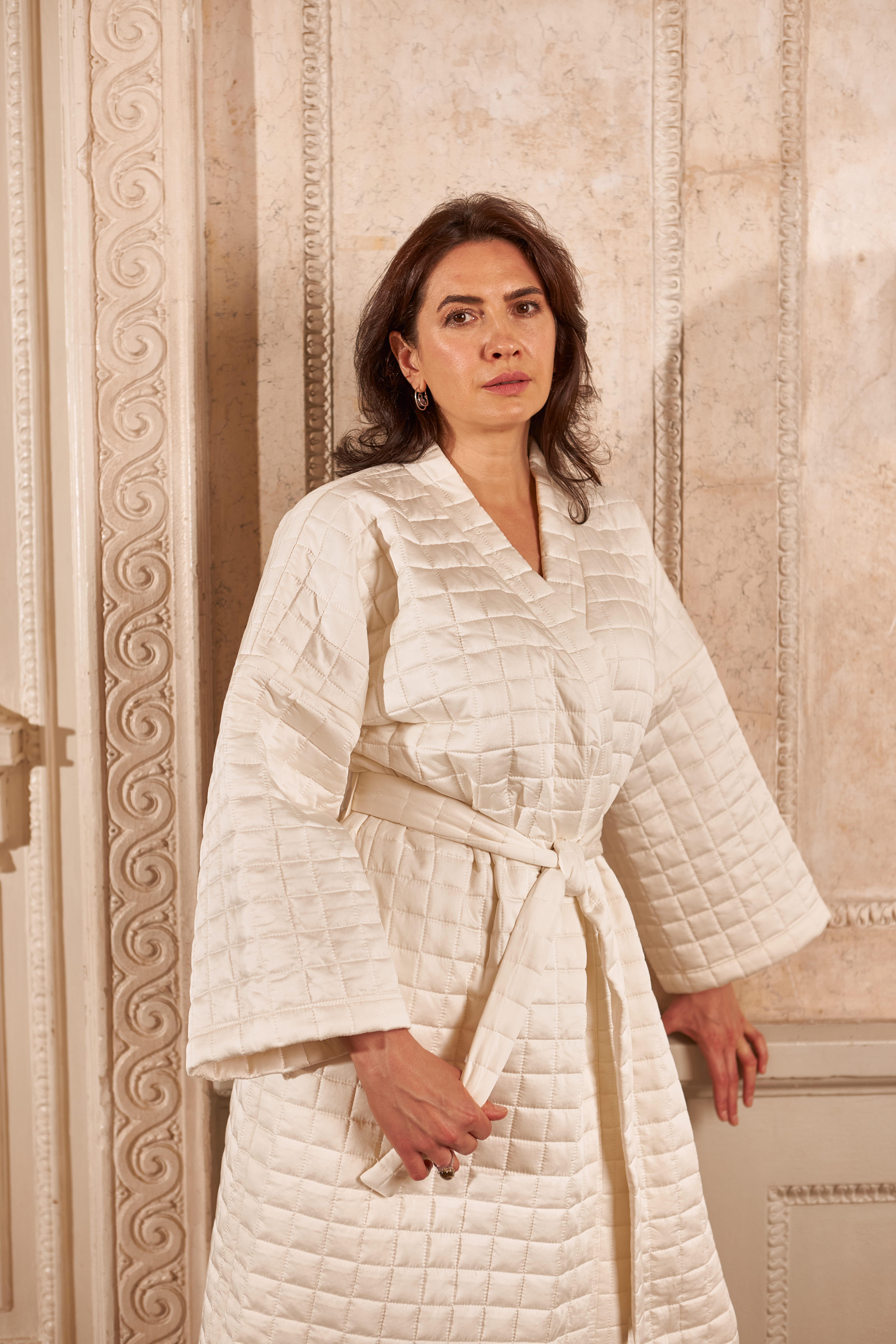 quilted kimono pearl стьобане кімоно   2